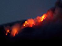 Nächtliches Feuer im Nationalpark Kalkalpen © Nationalpark Kalkalpen / Archiv