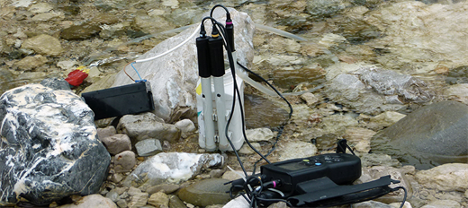 Fließgewässer-Monitoring im Nationalpark Kalkalpen© L. Felbauer